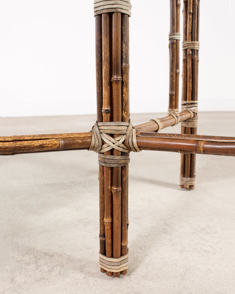 McGuire Organic Modern Rectangular Bamboo Dining Table 8 Ft.