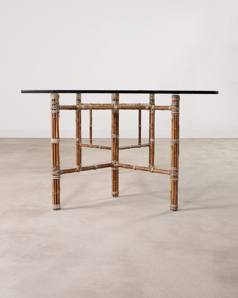 McGuire Organic Modern Rectangular Bamboo Dining Table 8 Ft.