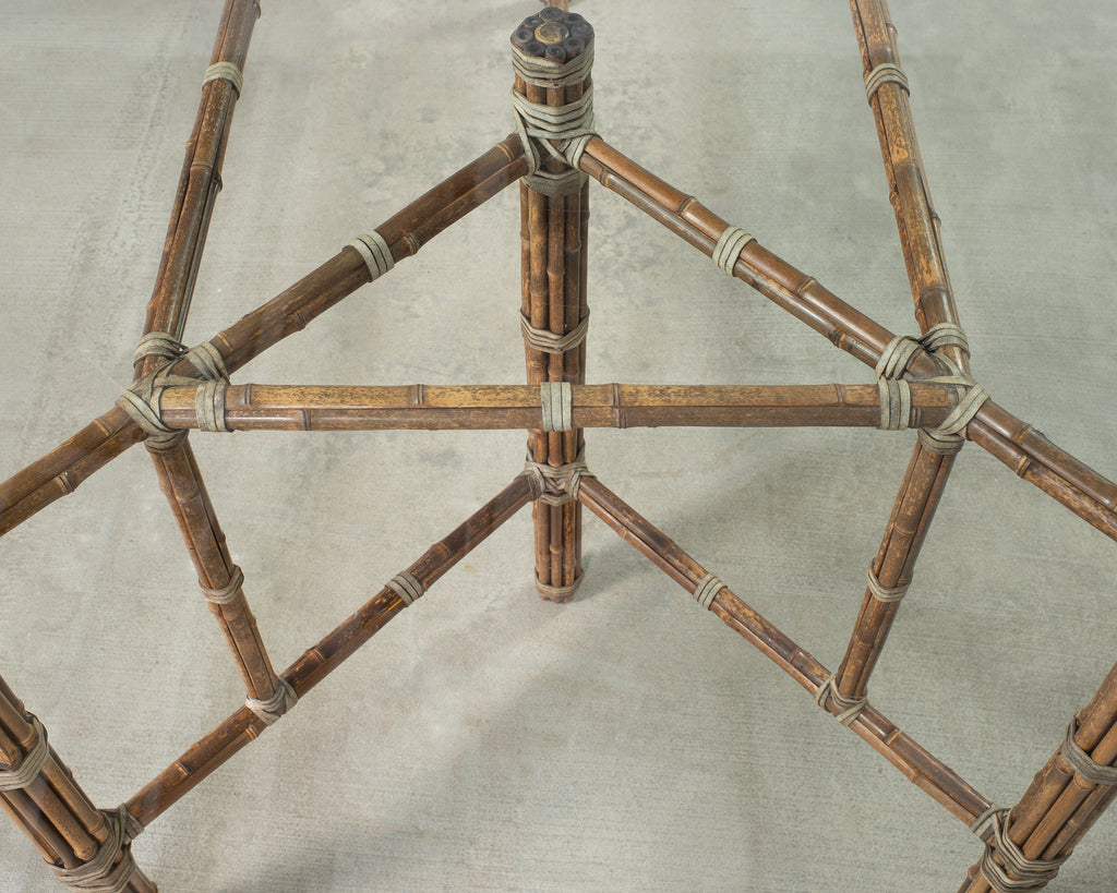 McGuire Organic Modern Rectangular Bamboo Dining Table 8 Ft.