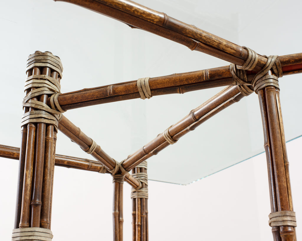 McGuire Organic Modern Rectangular Bamboo Dining Table 8 Ft.