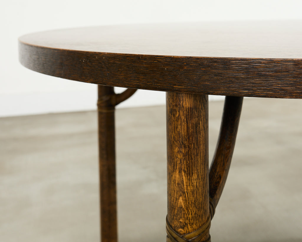 McGuire Organic Modern Oak Card Games or Dining Table