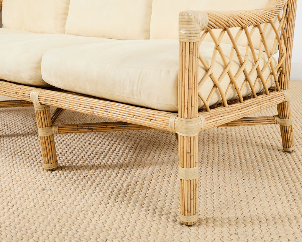 McGuire Organic Modern Rattan Sofa