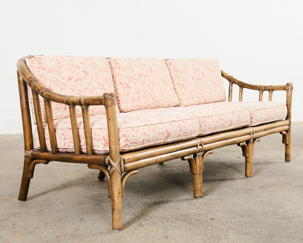 McGuire Organic Modern Rattan Living Room Suite