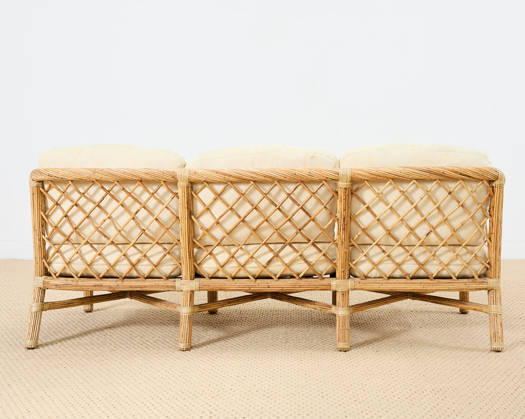 McGuire Organic Modern Rattan Sofa