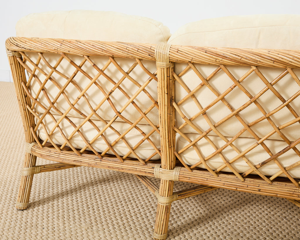 McGuire Organic Modern Rattan Sofa