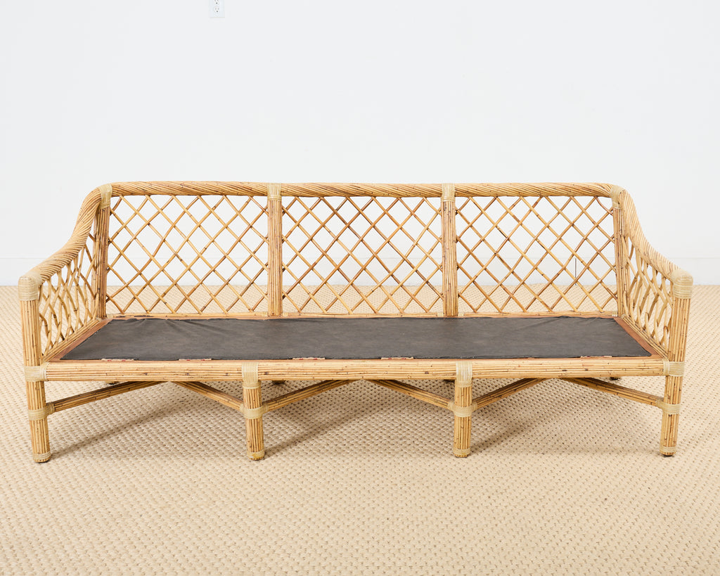 McGuire Organic Modern Rattan Sofa