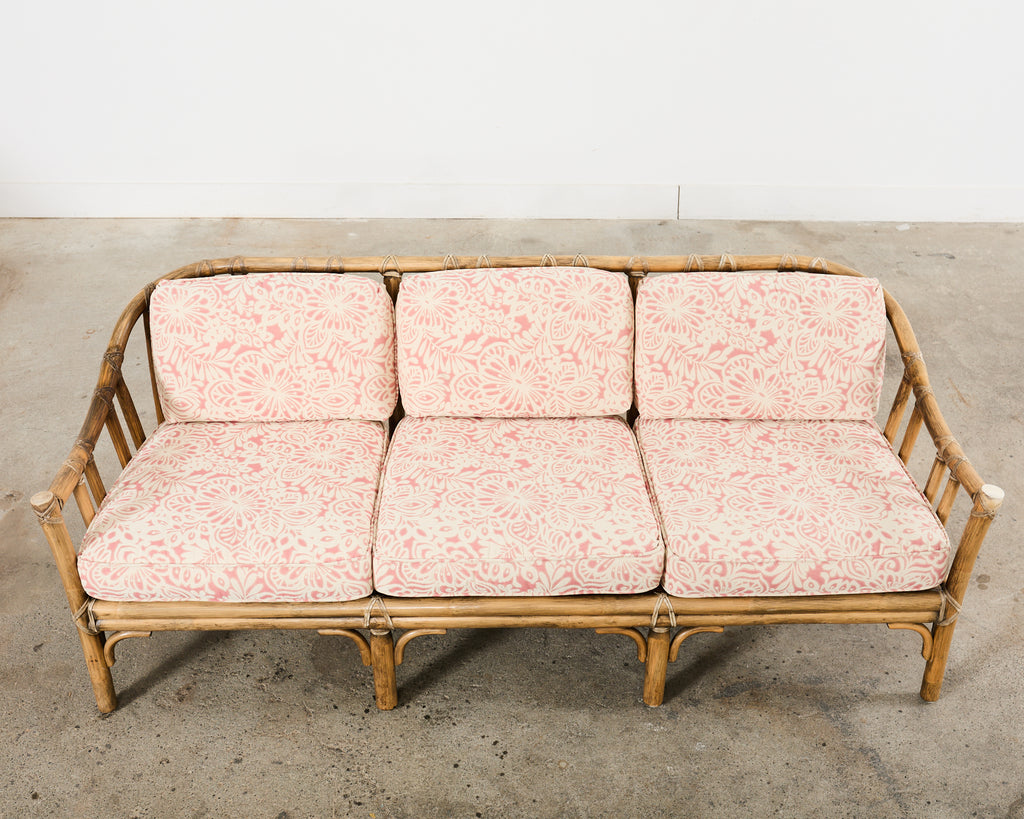 McGuire Organic Modern Rattan Living Room Suite