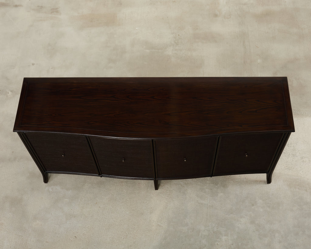 Barbara Barry for McGuire Rattan Oak Raffia Sideboard Buffet