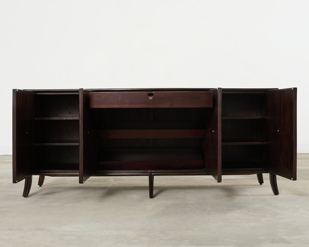 Barbara Barry for McGuire Rattan Oak Raffia Sideboard Buffet