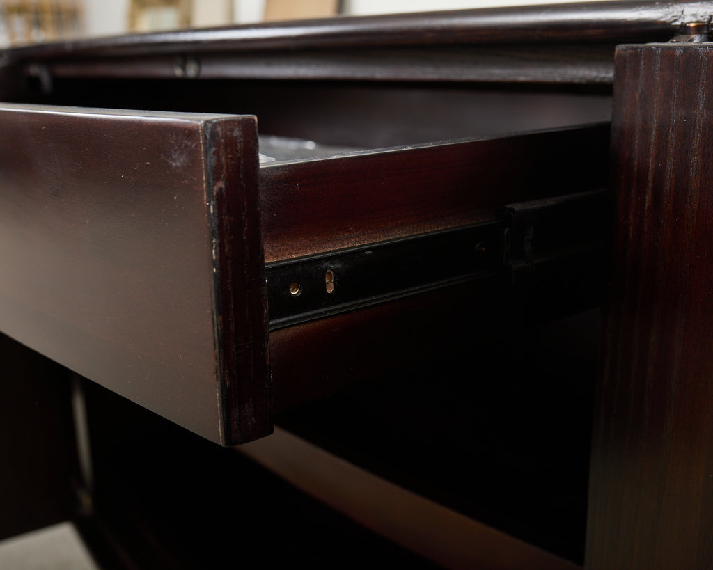 Barbara Barry for McGuire Rattan Oak Raffia Sideboard Buffet