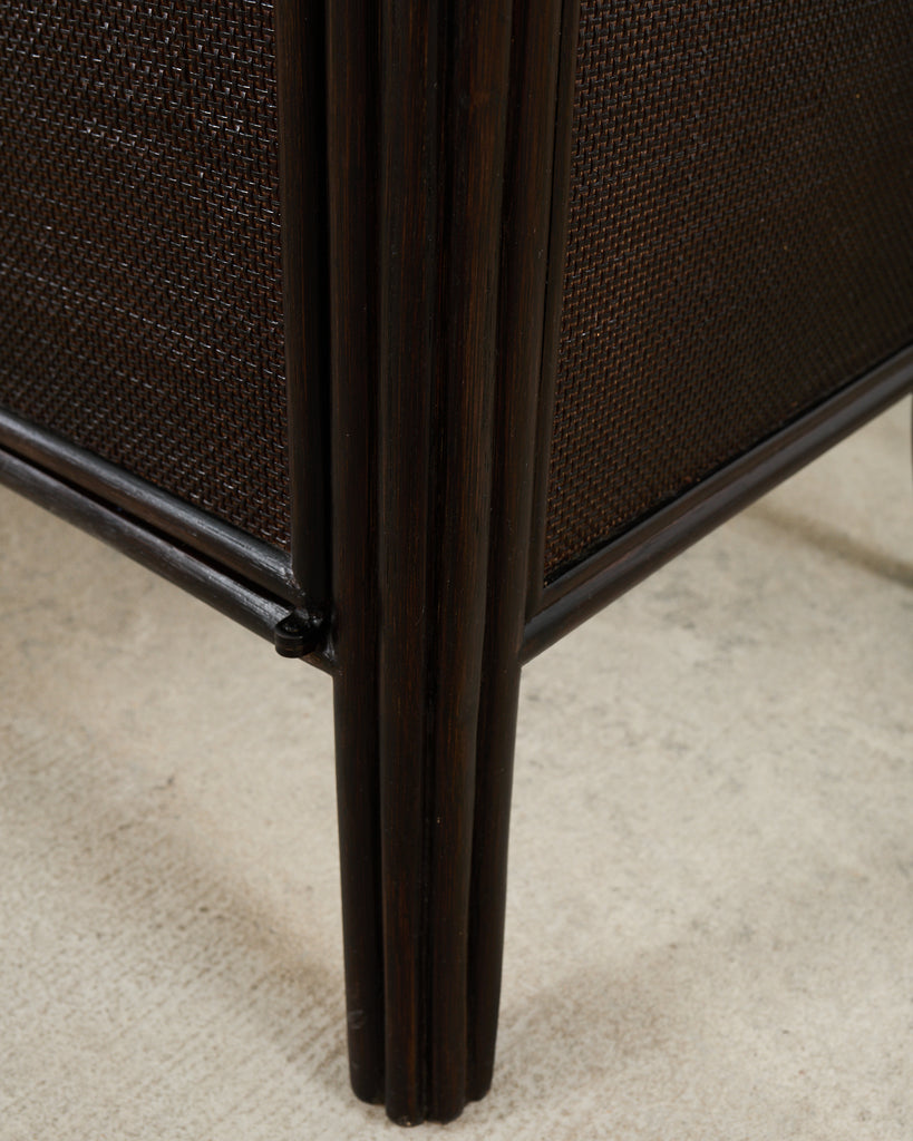 Barbara Barry for McGuire Rattan Oak Raffia Sideboard Buffet