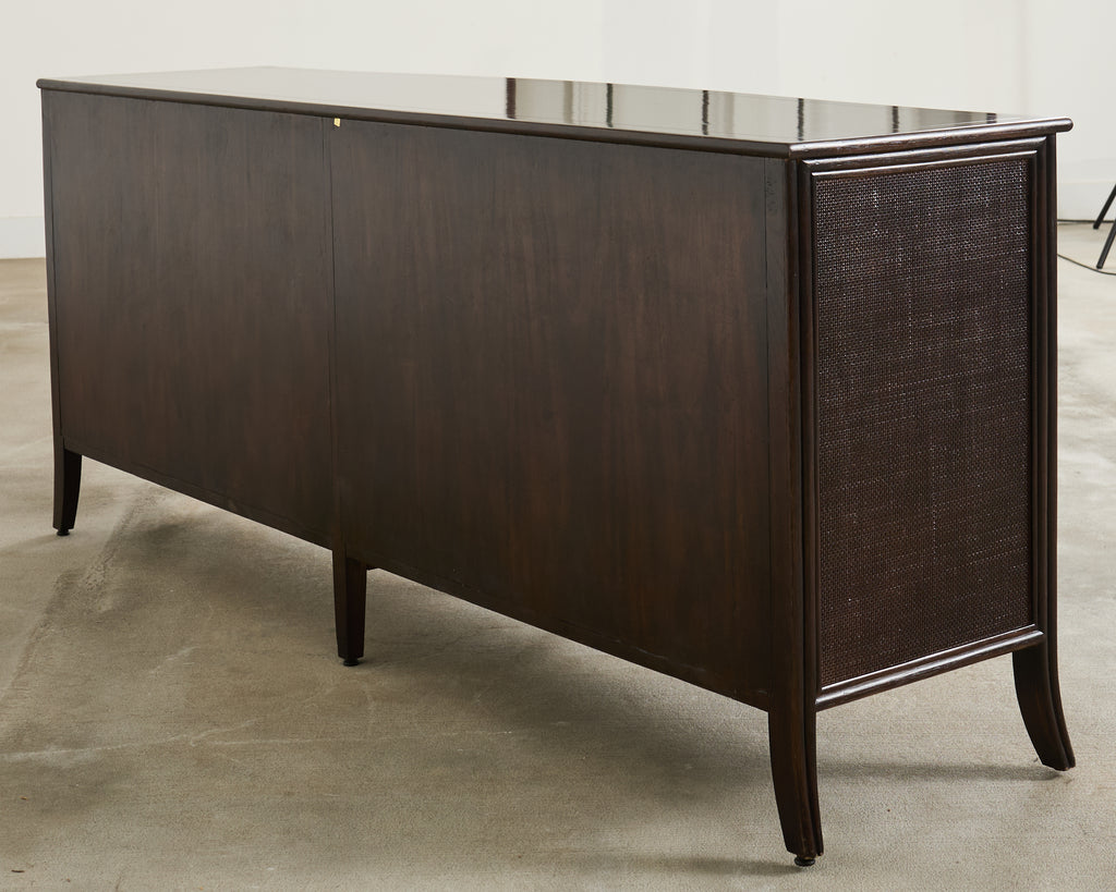 Barbara Barry for McGuire Rattan Oak Raffia Sideboard Buffet