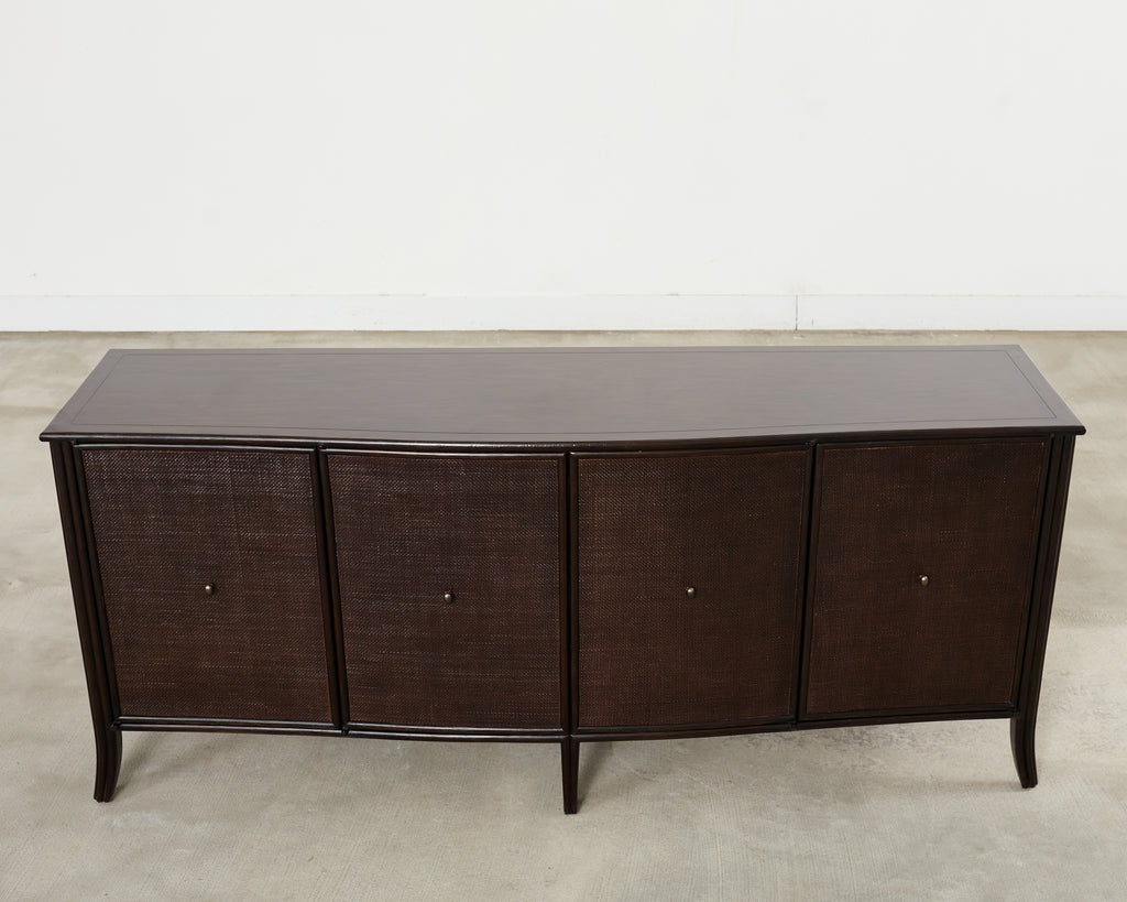 Barbara Barry for McGuire Rattan Oak Raffia Sideboard Buffet