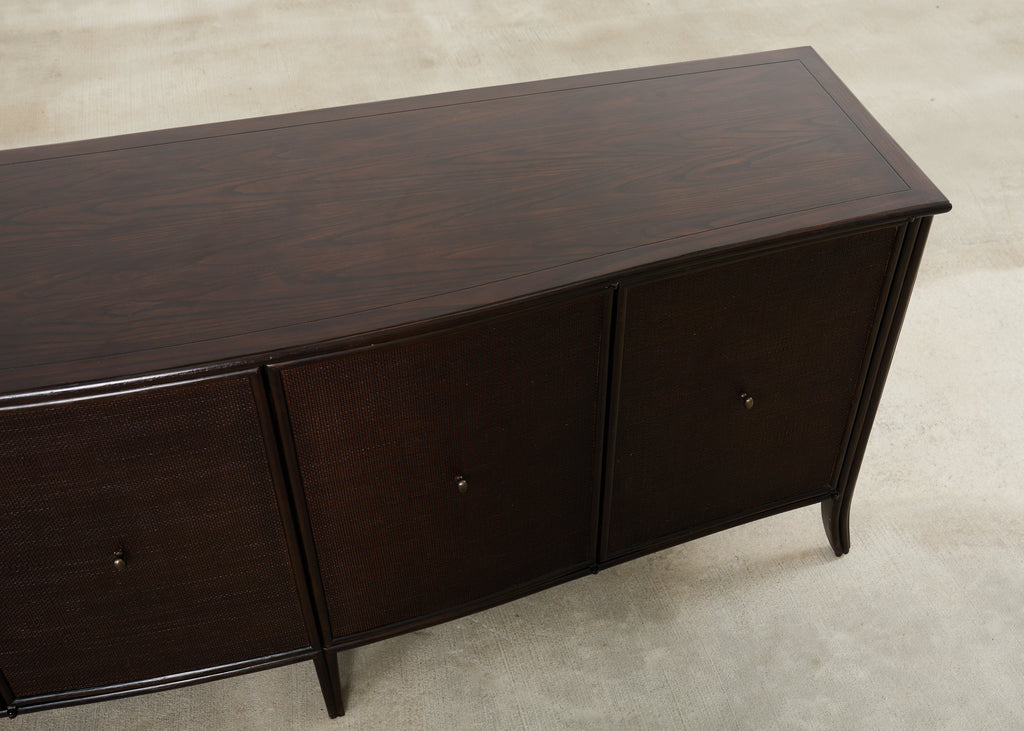 Barbara Barry for McGuire Rattan Oak Raffia Sideboard Buffet