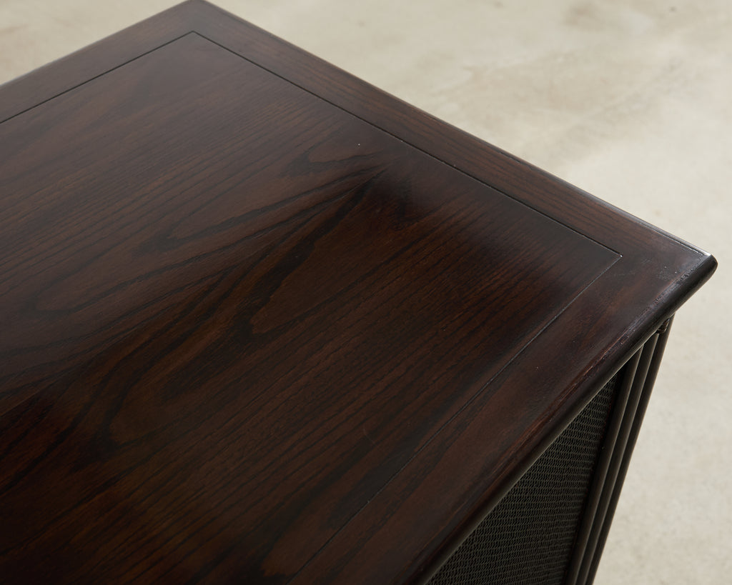 Barbara Barry for McGuire Rattan Oak Raffia Sideboard Buffet