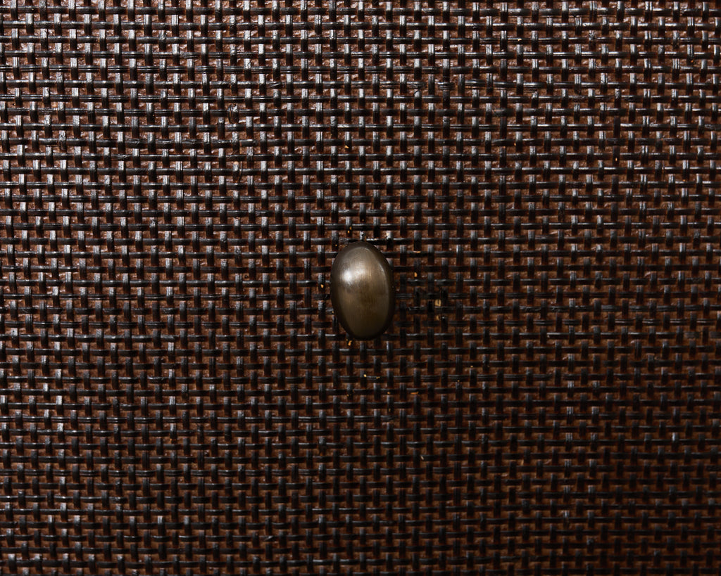 Barbara Barry for McGuire Rattan Oak Raffia Sideboard Buffet