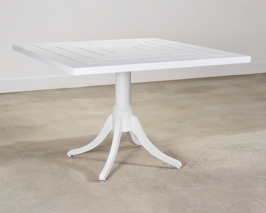 McKinnon and Harris "Maury" Square Aluminum Garden Dining Table