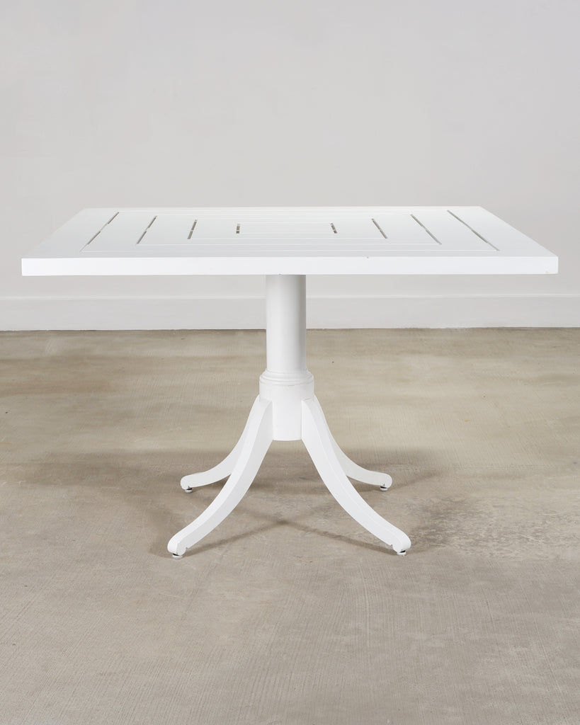 McKinnon and Harris "Maury" Square Aluminum Garden Dining Table