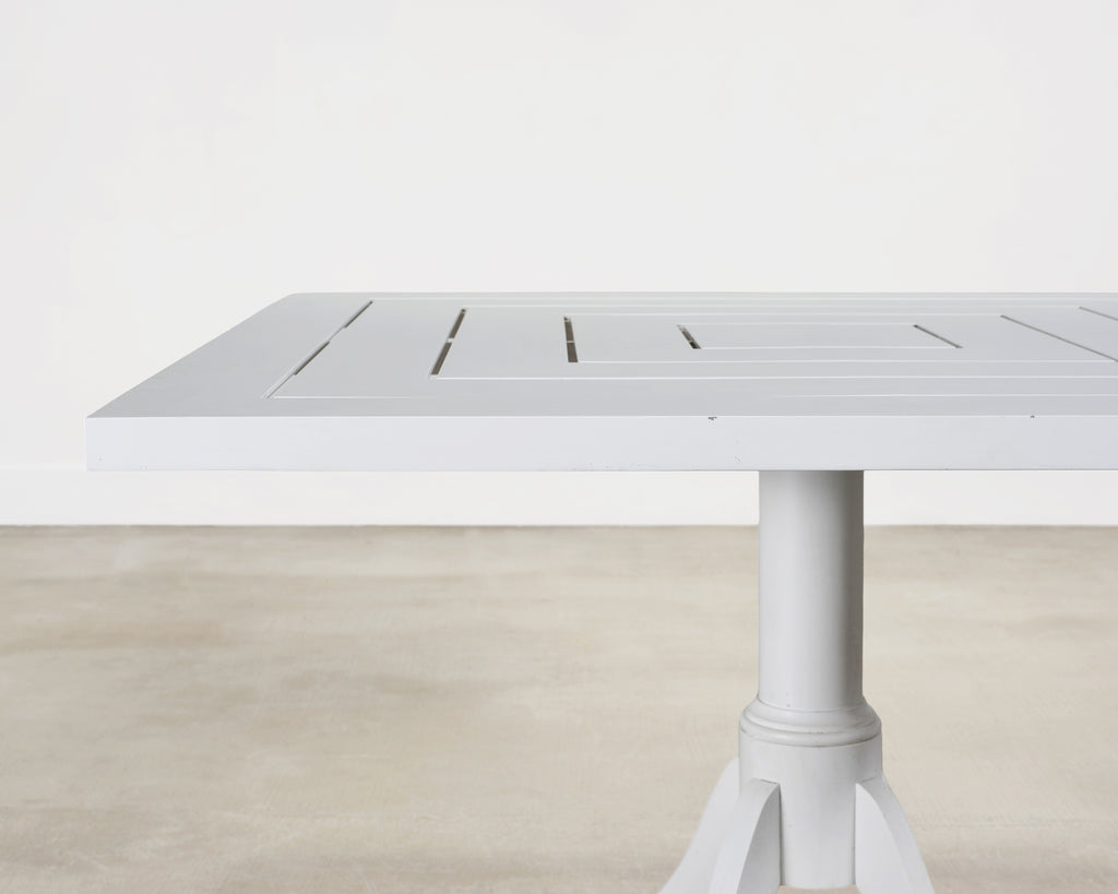 McKinnon and Harris "Maury" Square Aluminum Garden Dining Table