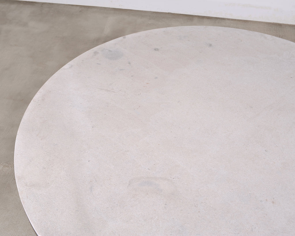 McKinnon and Harris Albemarle Limestone Garden Dining Table 63"