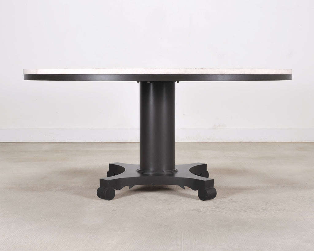 McKinnon and Harris Albemarle Limestone Garden Dining Table 63"