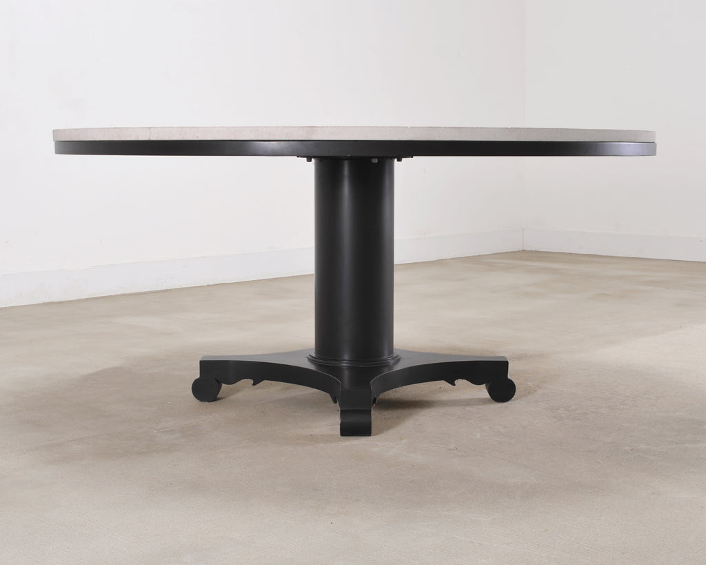McKinnon and Harris Albemarle Limestone Garden Dining Table 63"