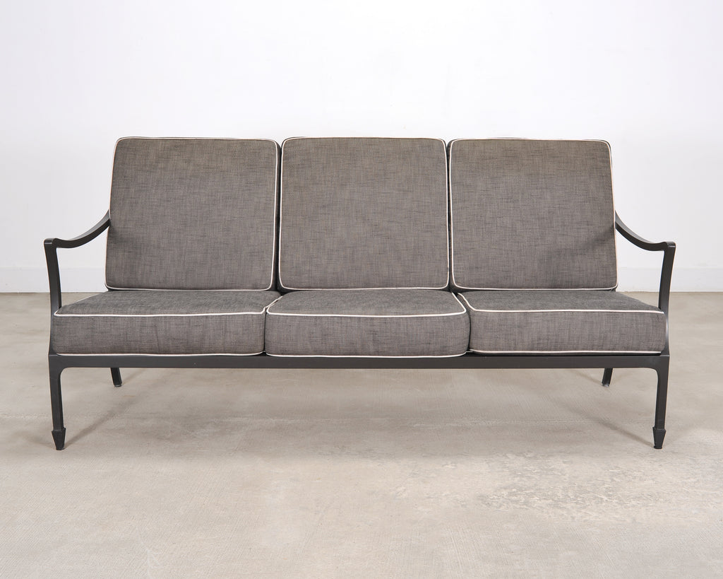 McKinnon and Harris Beaufort Aluminum Three-Seat Garden Sofa
