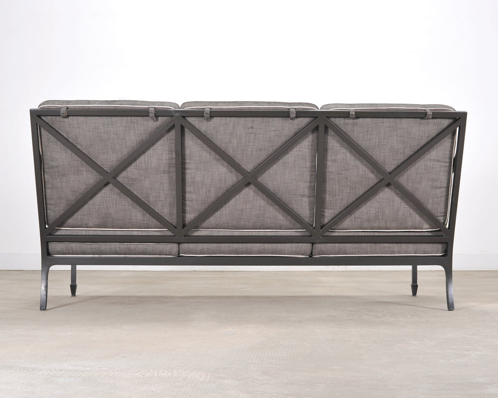 McKinnon and Harris Beaufort Aluminum Three-Seat Garden Sofa