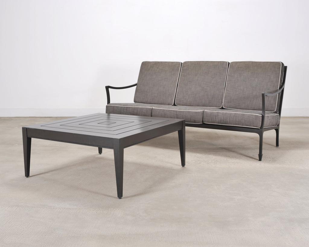 McKinnon and Harris Wyatt Square Aluminum Garden Coffee Table