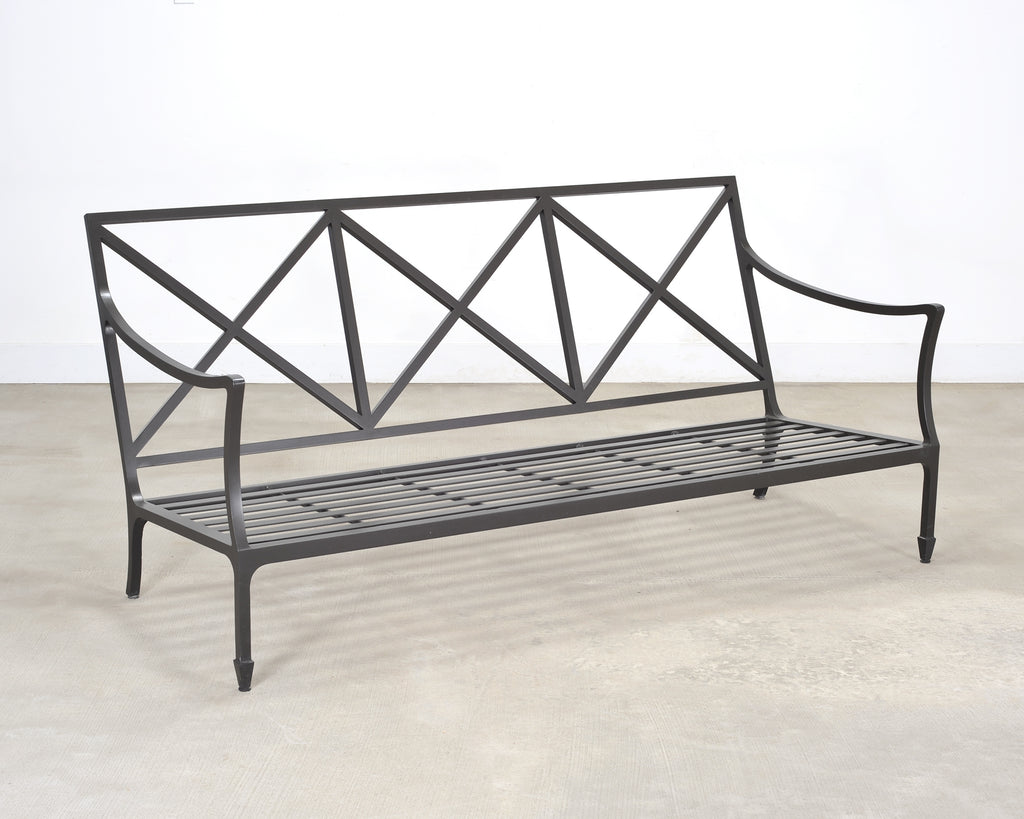 McKinnon and Harris Beaufort Aluminum Three-Seat Garden Sofa