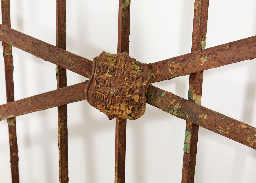 19th Century Stewart Iron Works Wrought Iron Double Entry Gates