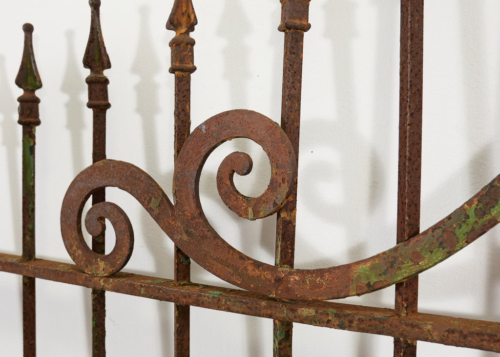 19th Century Stewart Iron Works Wrought Iron Double Entry Gates