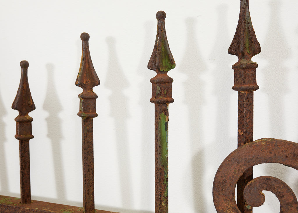 19th Century Stewart Iron Works Wrought Iron Double Entry Gates