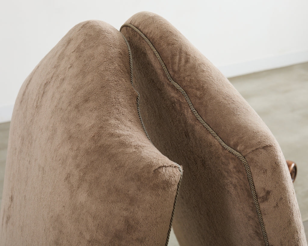 Set of Fourteen Baroque Style Os de Mouton Dining Chairs