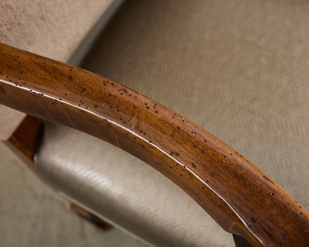 Set of Fourteen Baroque Style Os de Mouton Dining Chairs