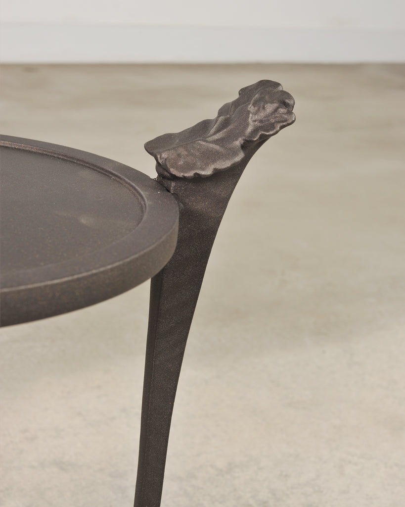 Michael Taylor Arcadia Bronzed Aluminum Garden Drinks Table