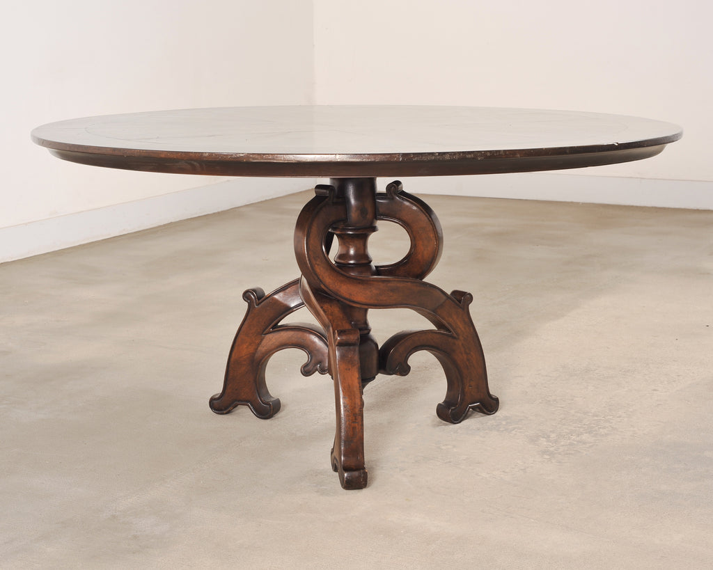 SOLD-Michael Taylor Panache Barcelona Baroque Dining Center Table