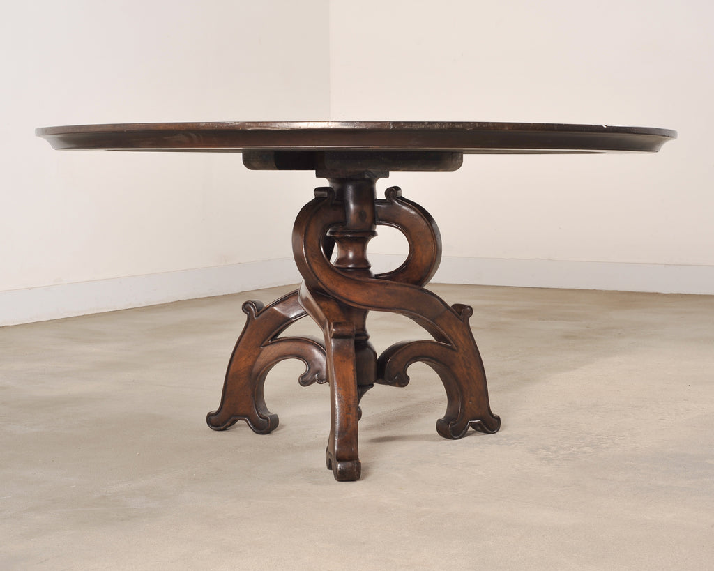 SOLD-Michael Taylor Panache Barcelona Baroque Dining Center Table