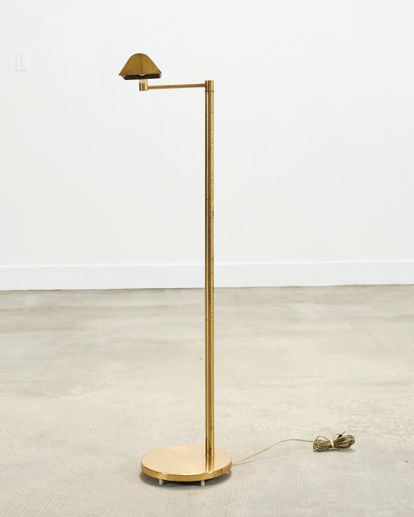 Mid-Century Modern Casella Brass Articulated Pharmacy Floor Lamp