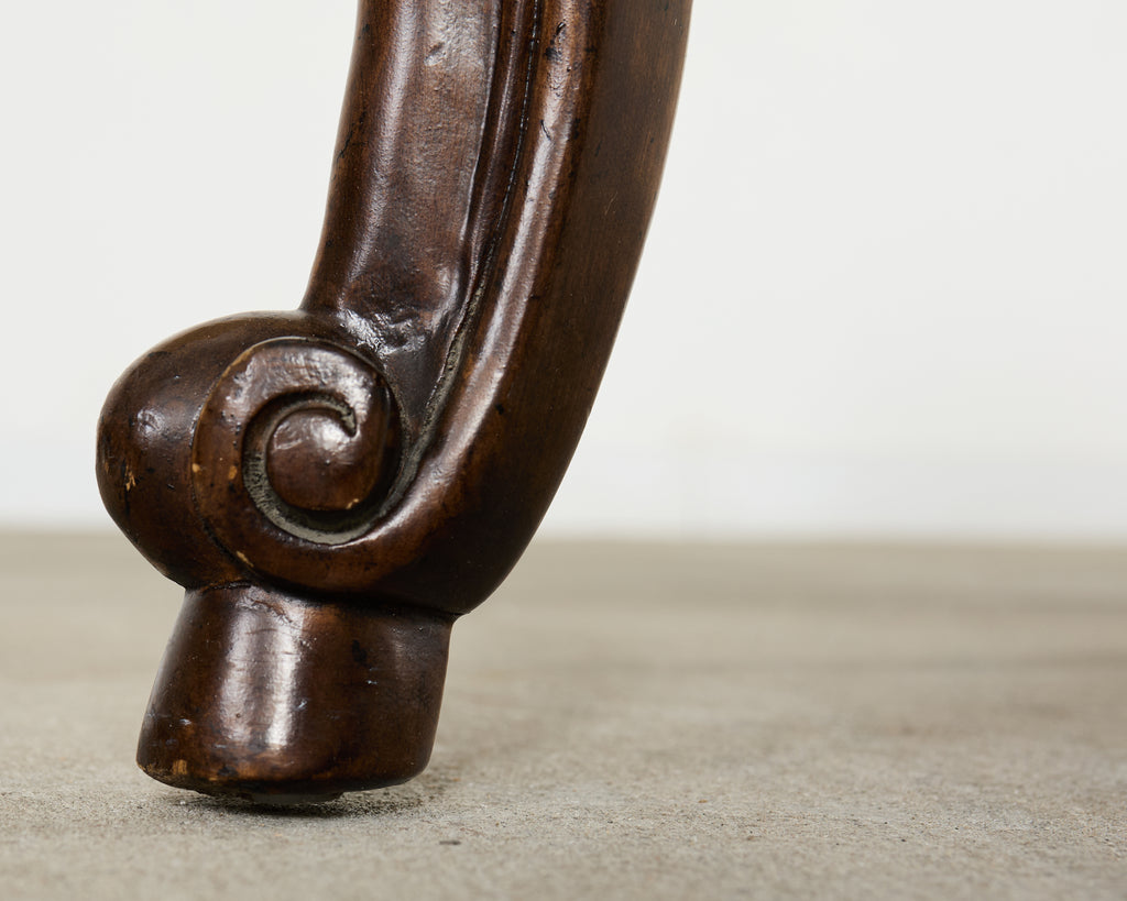 Set Six Minton-Spidell Regence Walnut Dining Chairs