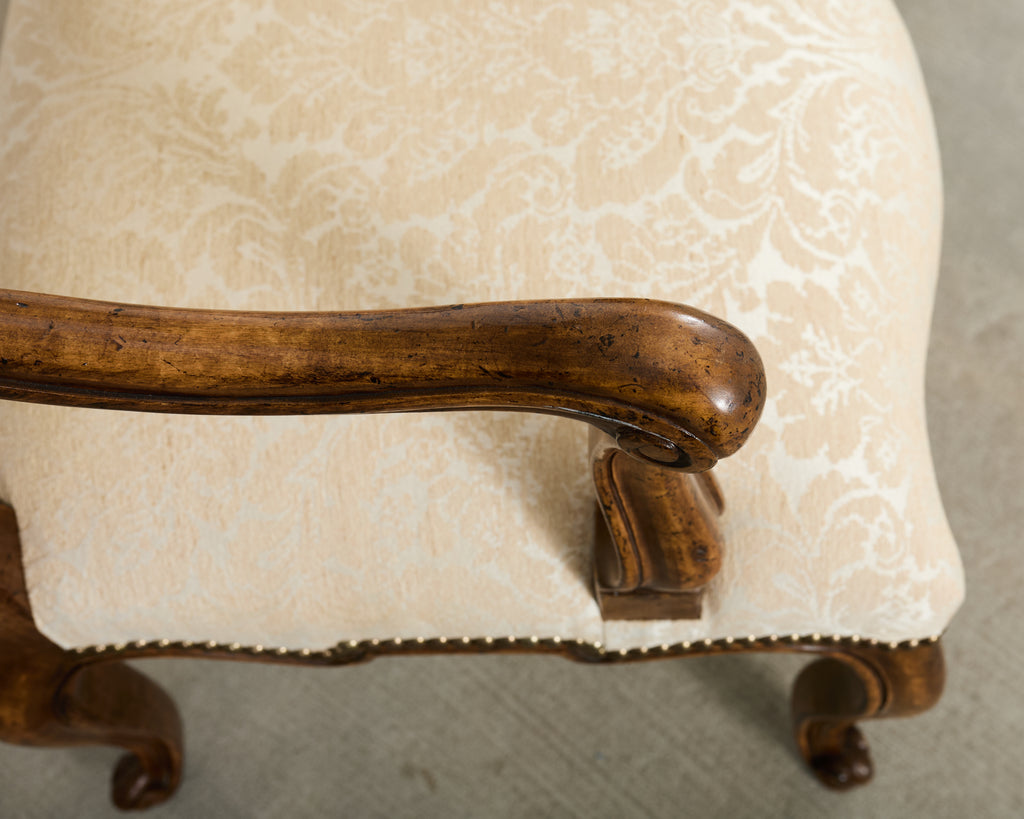 Set Six Minton-Spidell Regence Walnut Dining Chairs