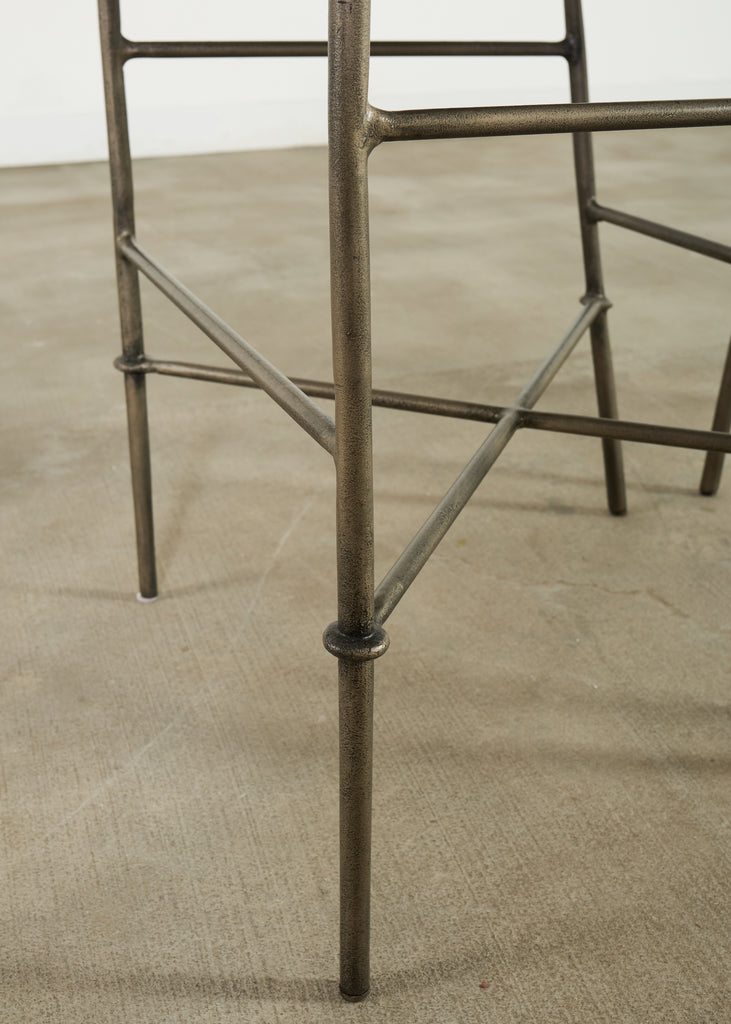 Set of Three Michael Taylor Designs Montecito Garden Barstools