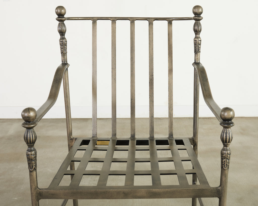 Set of Three Michael Taylor Designs Montecito Garden Barstools