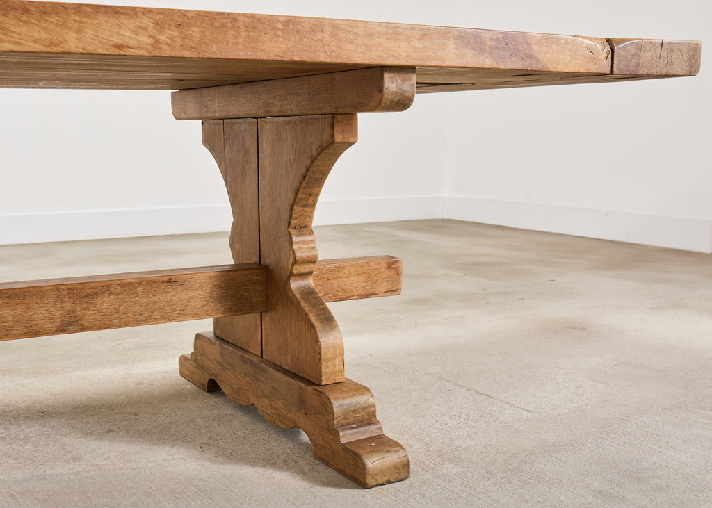 19th C. French Provincial Farmhouse Oak Dining Table 11 Ft.