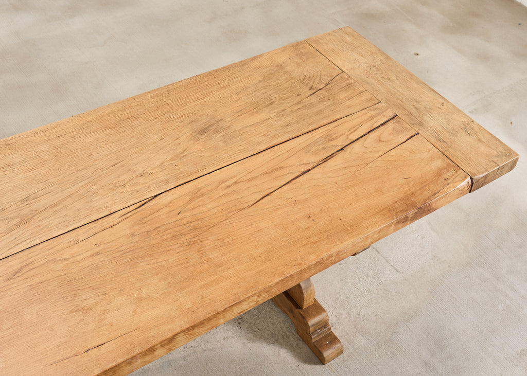 19th C. French Provincial Farmhouse Oak Dining Table 11 Ft.