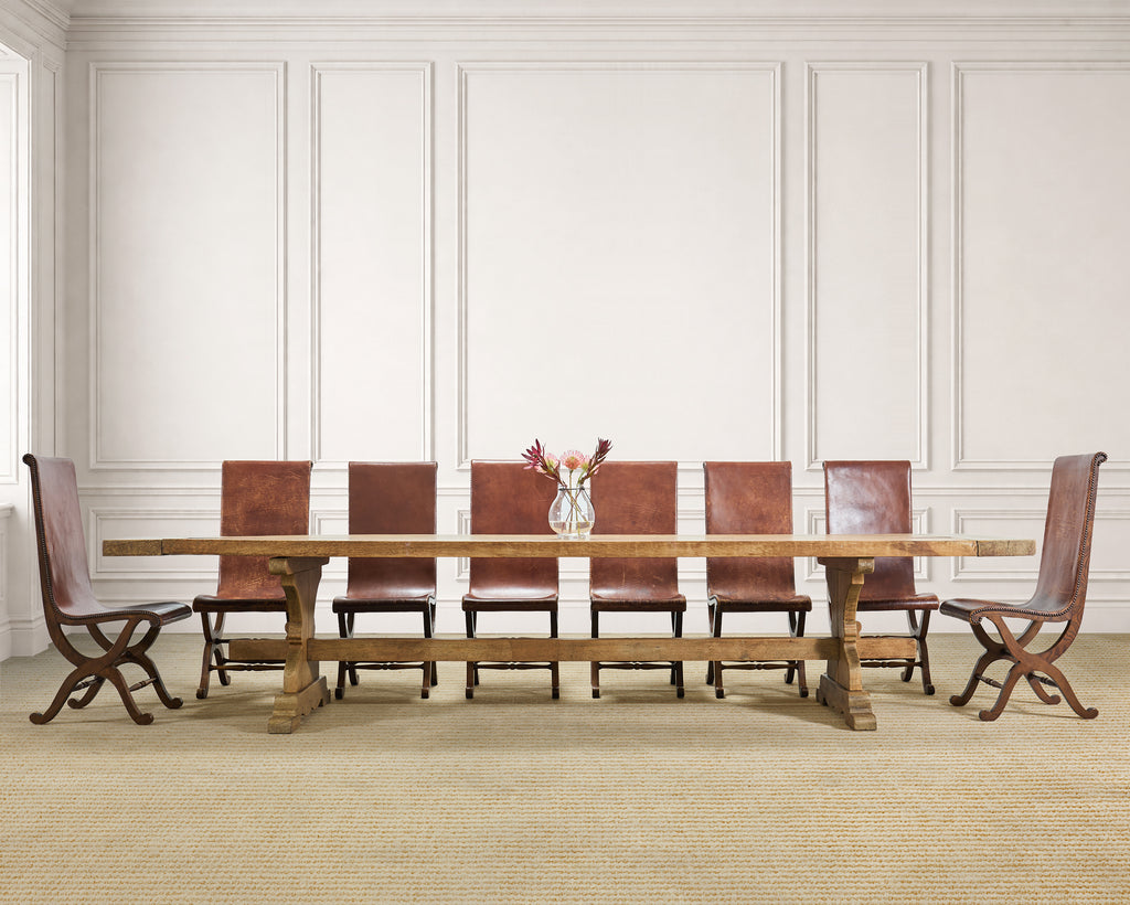 19th C. French Provincial Farmhouse Oak Dining Table 11 Ft.