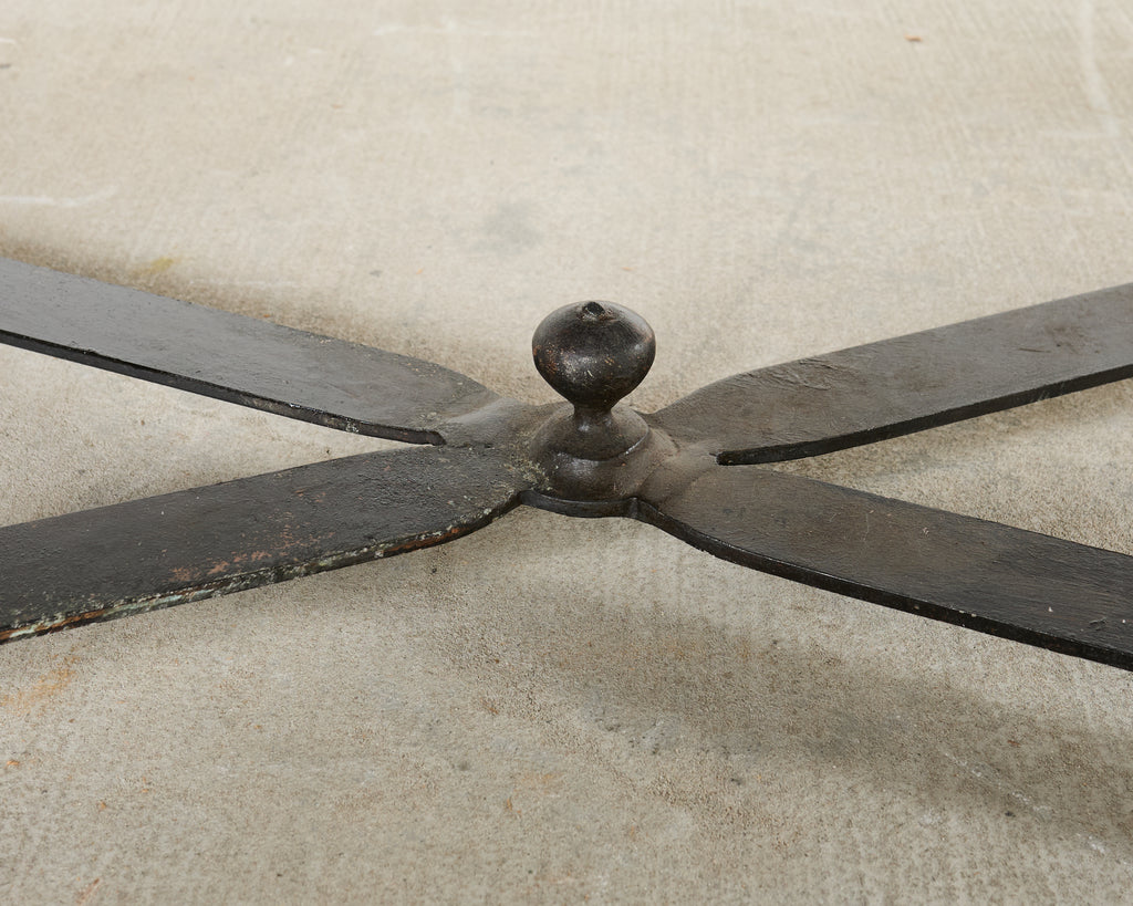 Monumental Italian Mosaic Marble Top Specimen Cocktail Table