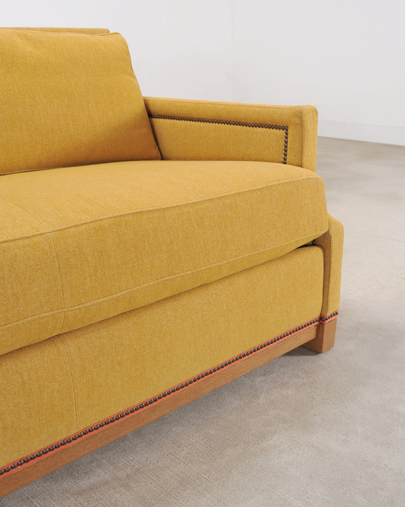 Holly Hunt for Studio H George V Sofa in Goldenrod Fabric