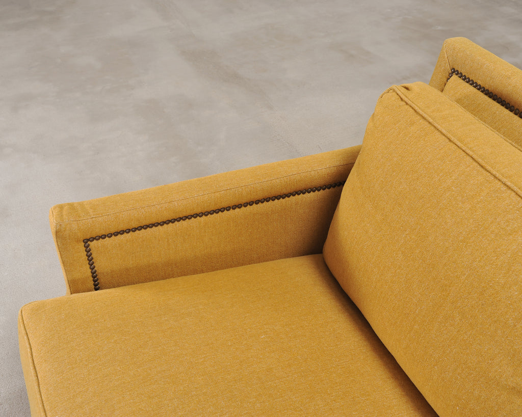 Holly Hunt for Studio H George V Sofa in Goldenrod Fabric