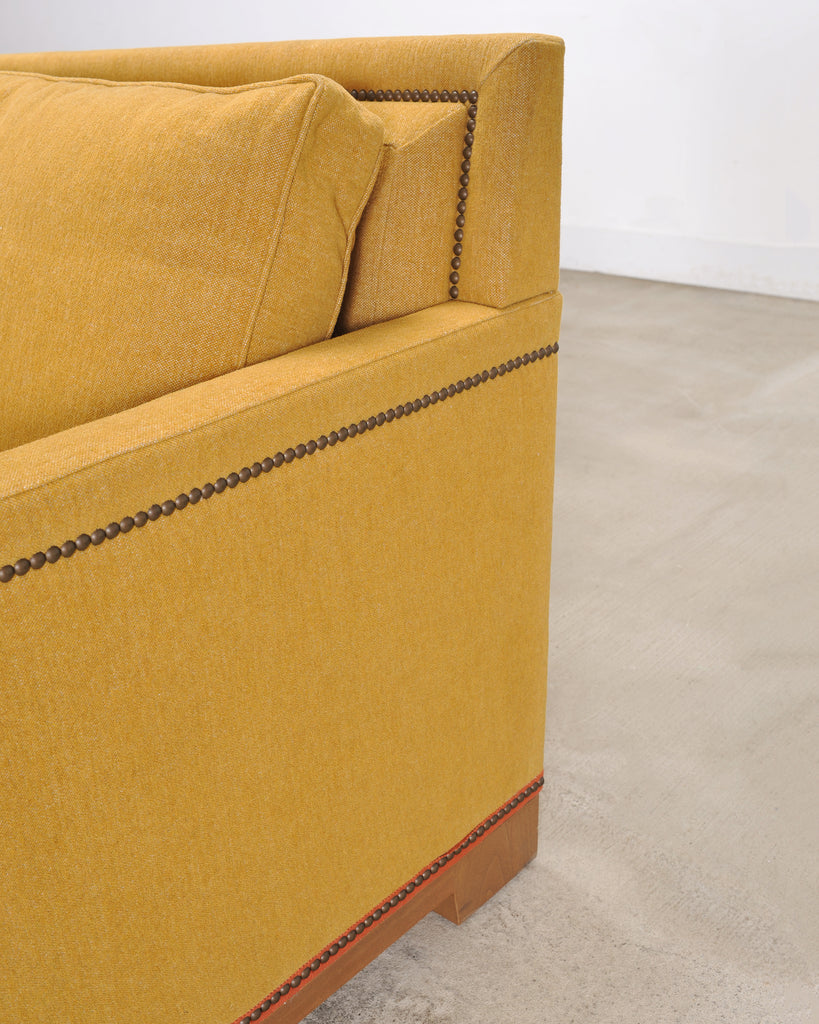 Holly Hunt for Studio H George V Sofa in Goldenrod Fabric